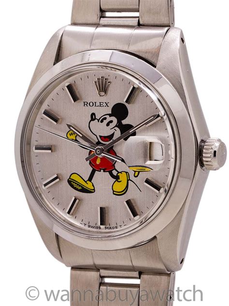 rolex mit mickey mouse|rolex 6694 price.